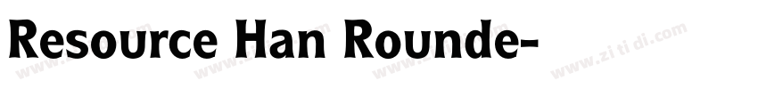 Resource Han Rounde字体转换